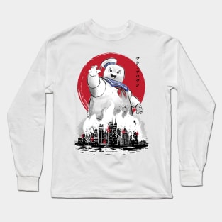 Marshmallow man sumi-e Long Sleeve T-Shirt